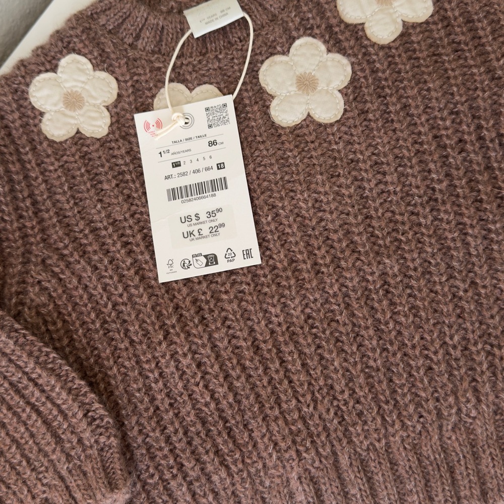 Zara Kids girl size 1.5 years new - Picture 2 of 6